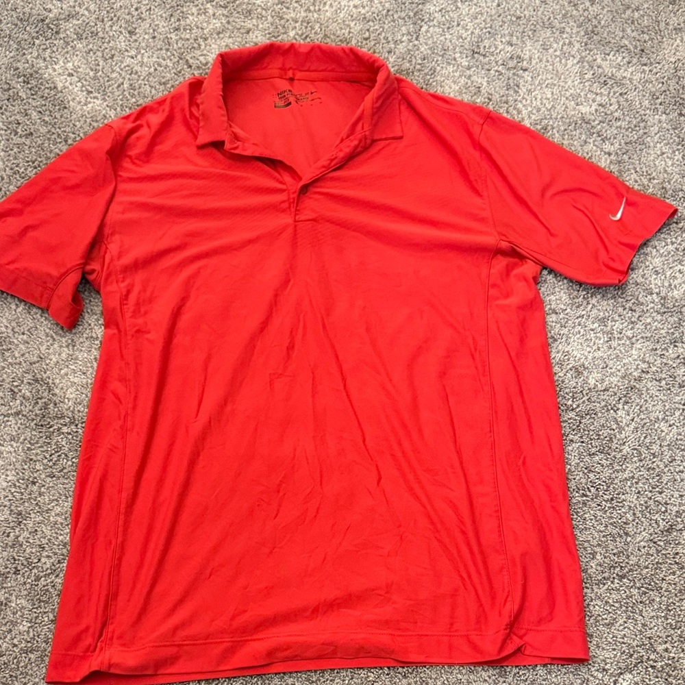 Nike Men’s Red Short Sleeve Polo Shirt